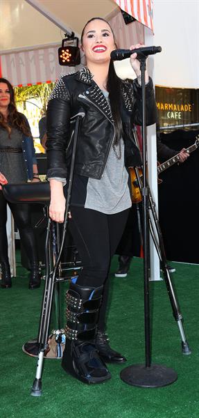 Demi Lovato Topshop Topman LA Grand Opening at The Grove in LA 2/14/13 