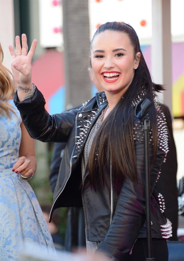 Demi Lovato Topshop Topman LA Grand Opening at The Grove in LA 2/14/13 