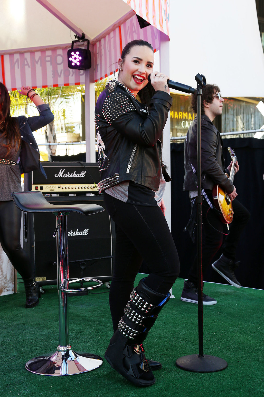 Demi Lovato Topshop Topman LA Grand Opening at The Grove in LA 2/14/13 