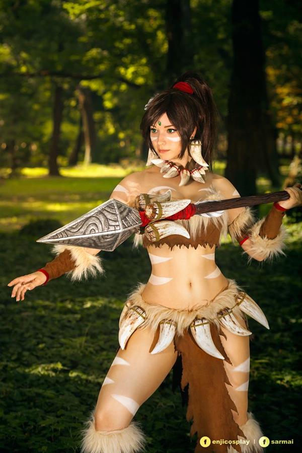 Enji Night as Nidalee from League of Legends