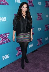 Demi Lovato The X Factor season finale news conference in LA 12/17/12 