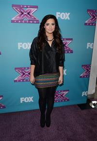 Demi Lovato The X Factor season finale news conference in LA 12/17/12 