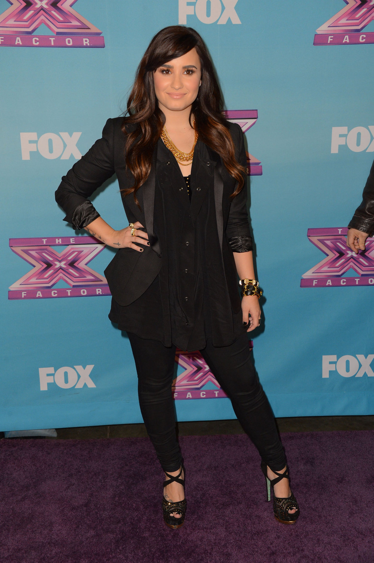 Demi Lovato FOX's The Factor Season Finale Night 1 in LA 12/19/12 