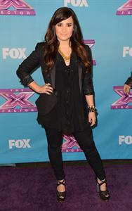 Demi Lovato FOX's The Factor Season Finale Night 1 in LA 12/19/12 