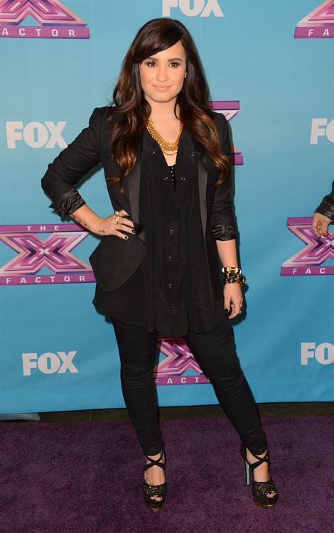Demi Lovato FOX's The Factor Season Finale Night 1 in LA 12/19/12 