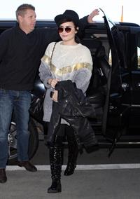 Demi Lovato at LA airport 12/7/12 