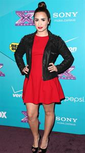 Demi Lovato The Factor finalists party in LA 11/5/12
