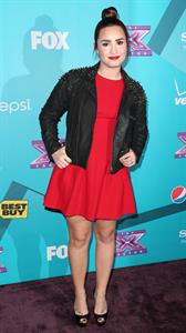 Demi Lovato The Factor finalists party in LA 11/5/12