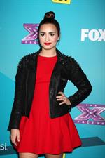 Demi Lovato The Factor finalists party in LA 11/5/12