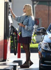 Demi Lovato getting gas in Beverly Hills 10/7/12 