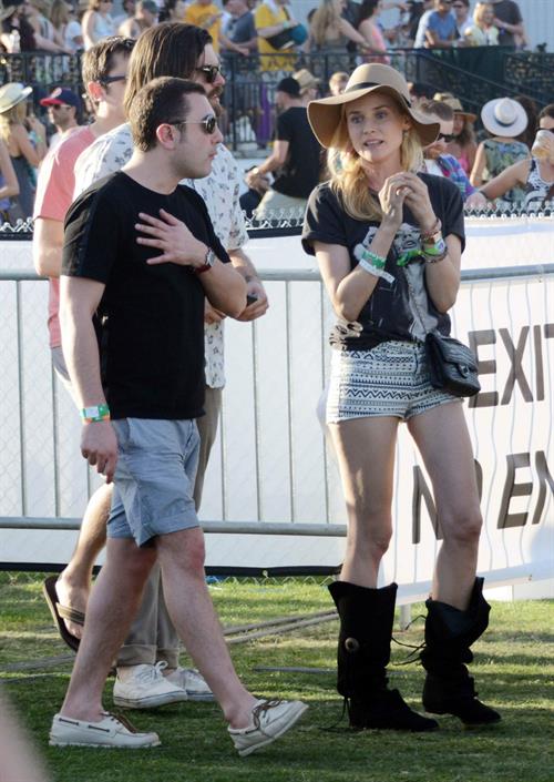 Diane Kruger attends the H&M Loves Music Coachella 2013 kick-off Event at Merv Griffin Estate in La Quinta in April 