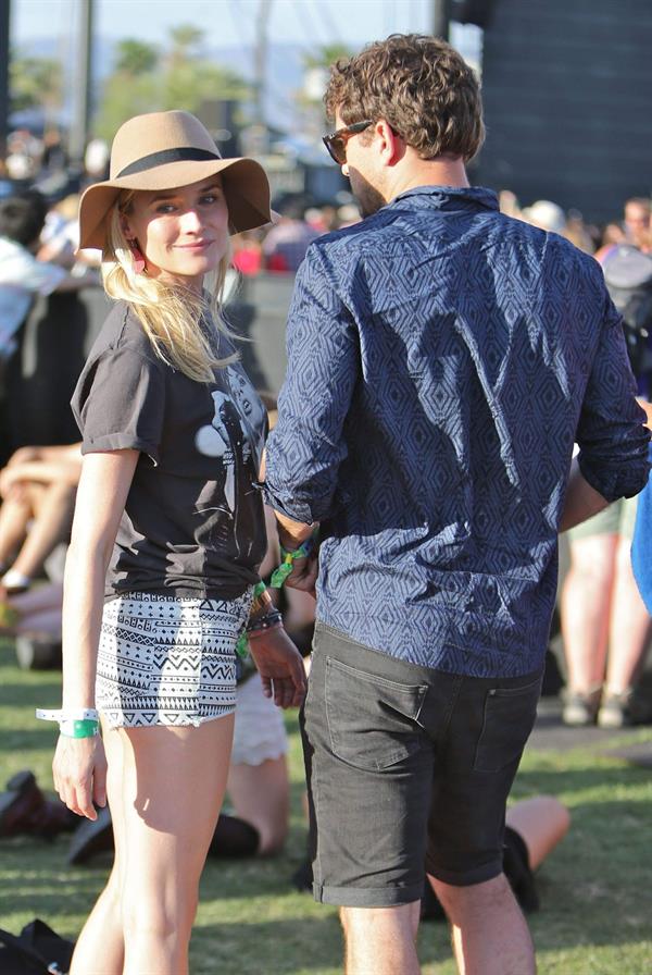 Diane Kruger attends the H&M Loves Music Coachella 2013 kick-off Event at Merv Griffin Estate in La Quinta in April 