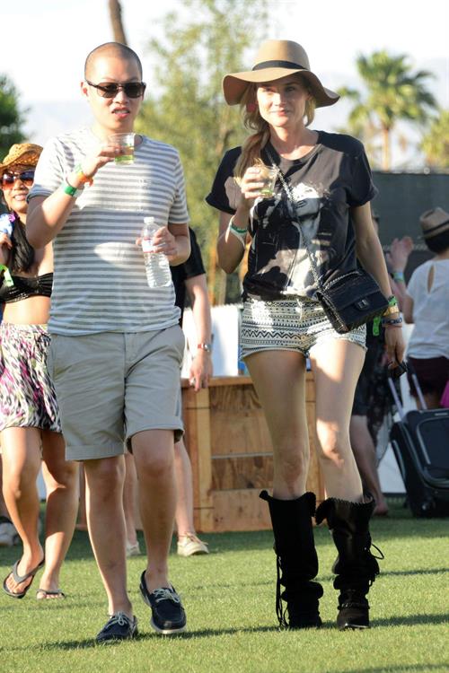 Diane Kruger attends the H&M Loves Music Coachella 2013 kick-off Event at Merv Griffin Estate in La Quinta in April 