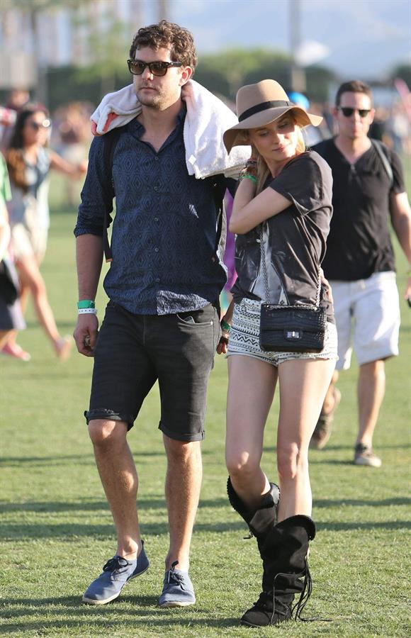 Diane Kruger attends the H&M Loves Music Coachella 2013 kick-off Event at Merv Griffin Estate in La Quinta in April 