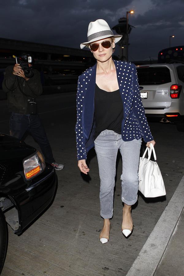 Diane Kruger Arrives At LAX