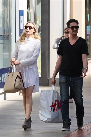 Diane Kruger Out for some shopping at a Westfield Mall in LA on April 3, 2013