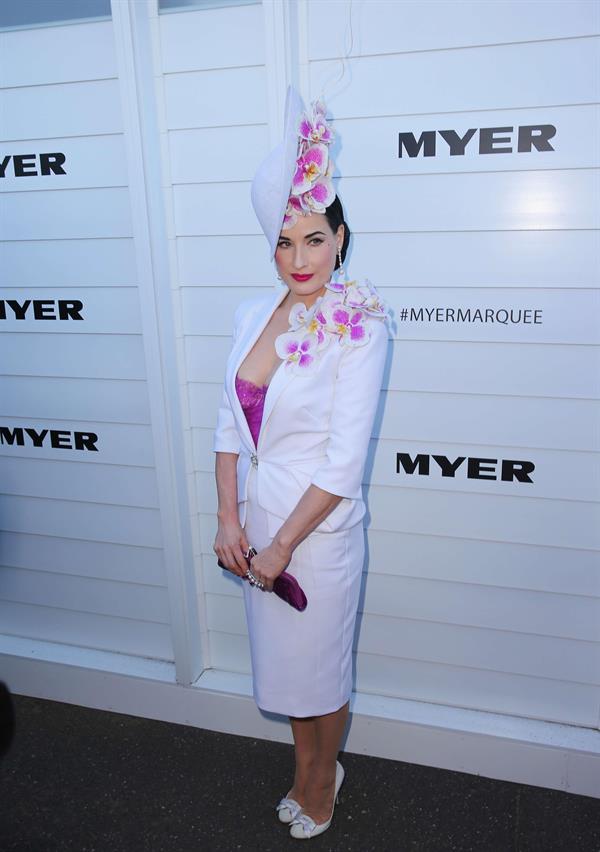 Dita Von Teese Myer Marquee Event - Melbourne Cup Day (November 5, 2013) 