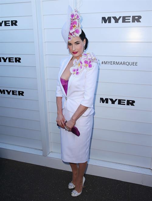Dita Von Teese Myer Marquee Event - Melbourne Cup Day (November 5, 2013) 