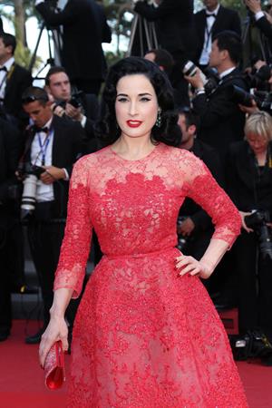 Dita Von Teese 'Behind The Candelabra' Premiere - 66th Annual Cannes Film Festival (May 21, 2013) 
