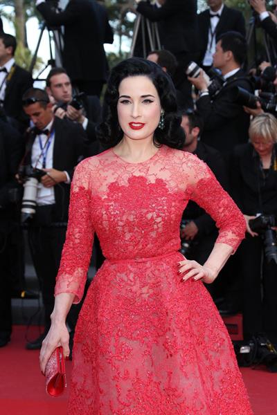 Dita Von Teese 'Behind The Candelabra' Premiere - 66th Annual Cannes Film Festival (May 21, 2013) 