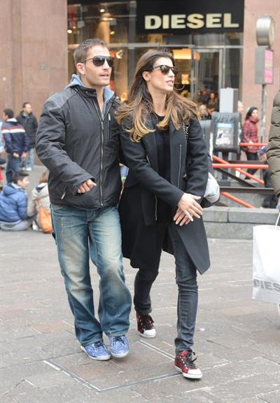 Elisabetta Canalis out and about in Milan (29.03.2013) 