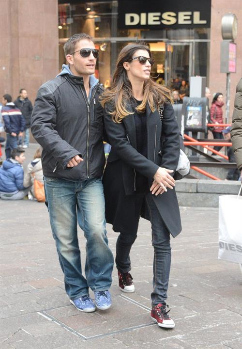 Elisabetta Canalis out and about in Milan (29.03.2013) 