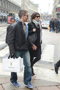 Elisabetta Canalis out and about in Milan (29.03.2013) 