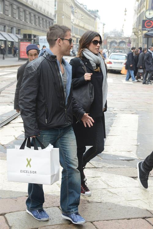 Elisabetta Canalis out and about in Milan (29.03.2013) 