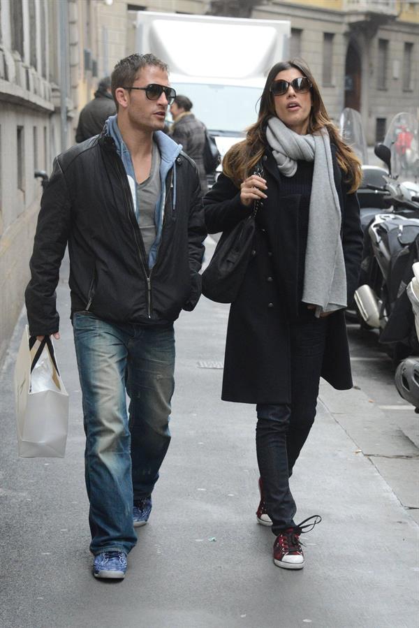 Elisabetta Canalis out and about in Milan (29.03.2013) 