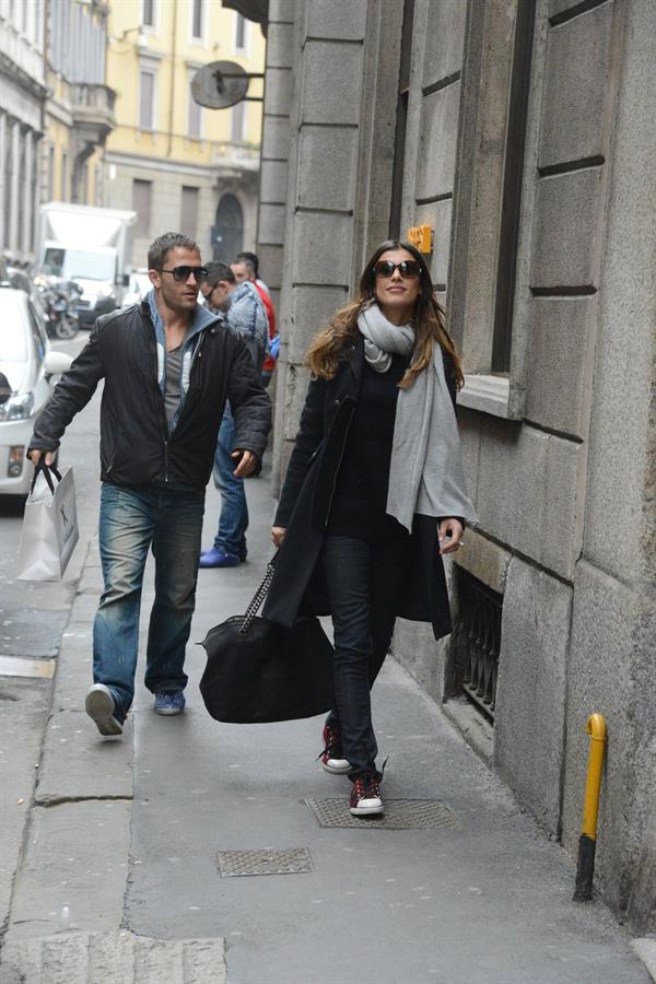 Elisabetta Canalis out and about in Milan (29.03.2013) 