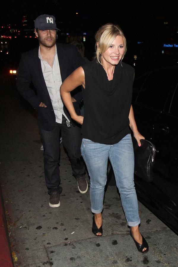 Elisha Cuthbert - Arriving to the Chateau Marmont with a mystery male companion in West Hollywood - August 2, 2012