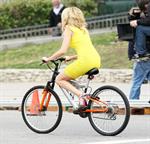 Elizabeth Banks on the set of 'Walk Of Shame' in LA 2/5/13 