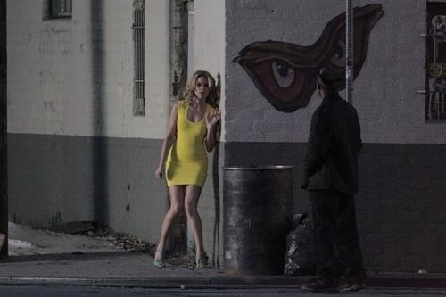 Elizabeth Banks on the set of 'Walk Of Shame' in Los Angeles 1/16/13 