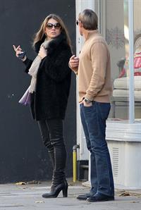 Elizabeth Hurley walking in London - November 14, 2012 