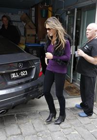Elizabeth Hurley Visits a dentist in Melbourne - August 21, 2012