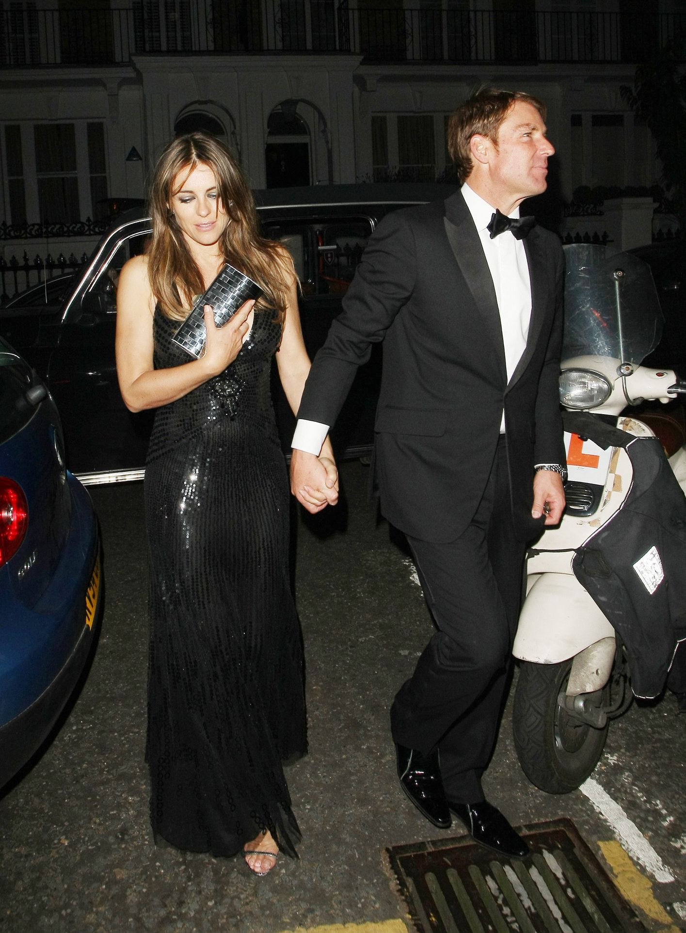 Elizabeth Hurley - Attending a friend's birthday party in London - July 5, 2012