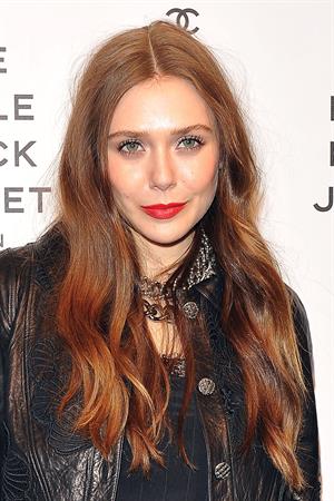 Elizabeth Olsen Chanel The Little Black Jacket - Karl Lagerfeld Photo Ehibition Dinner Party Milan, April 4, 2013 