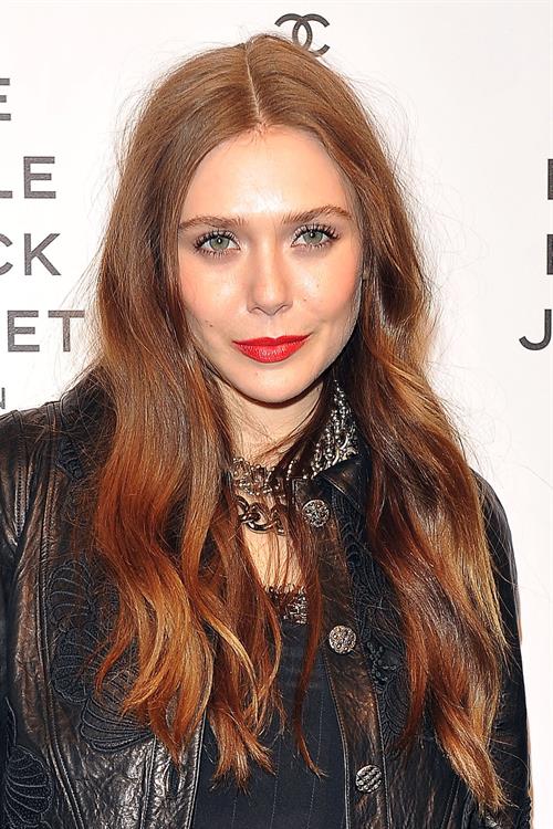 Elizabeth Olsen Chanel The Little Black Jacket - Karl Lagerfeld Photo Ehibition Dinner Party Milan, April 4, 2013 
