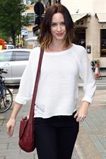 Emily Blunt - Seen leaving BBC Radio One studios, London - June 13, 2012 