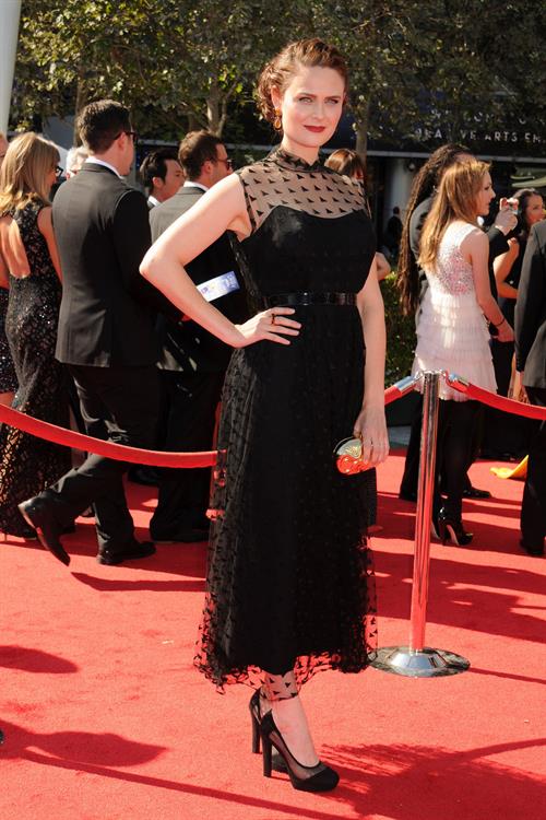 Emily Deschanel - Creative Arts Emmy Awards 9/15/12  