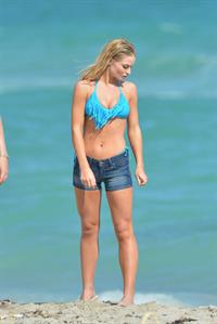 Emma Rigby - filming ‘Plastic’ on Miami Beach 01/16/13  