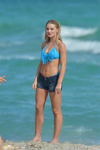 Emma Rigby - filming ‘Plastic’ on Miami Beach 01/16/13  