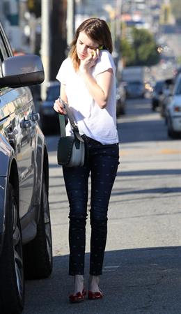 Emma Roberts - Spotted with her hearts in her boots in Santa Monica (14.02.2013) 