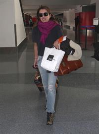 Emma Roberts departing on a flight at LAairport in Los Angeles, California on December 22, 2012 