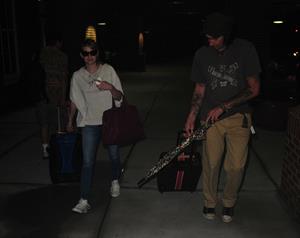 Emma Roberts lands in Wilmington to continue filming 'We're the Millers' (09 August 2012)