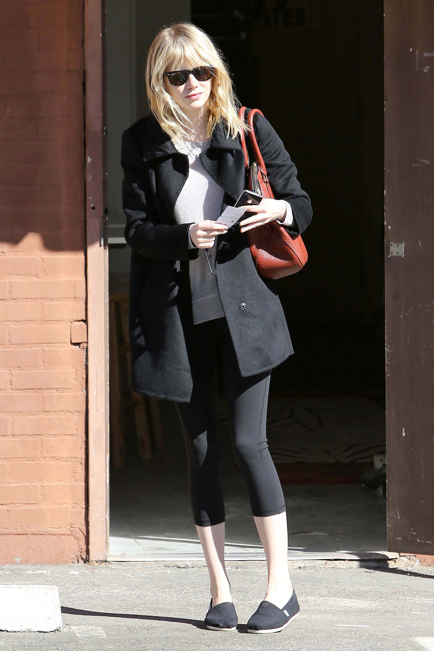 Emma Stone leaving pilates class in LA 11/5/12