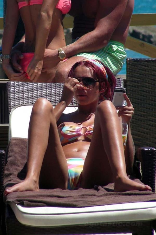 Amy Childs in a bikini