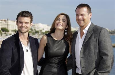 Erica Durance Saving Hope photocall at Palais des Festivals in Cannes 10/8/12 