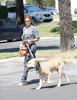 Eva Mendes - Walking her dog in Los Angeles - August 31, 2012