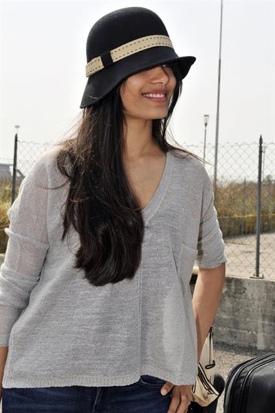 Freida Pinto - Arrives in Venice for the 69th Venice Film Festival - September 6, 2012